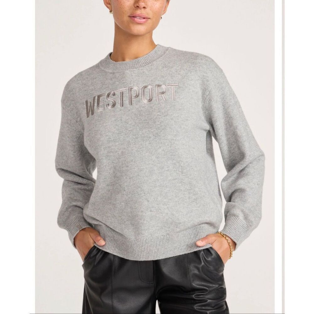 Brochu Walker The Westport Sweater Sterling Grey Mélange Small